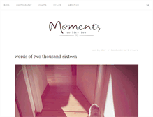 Tablet Screenshot of momentstolivefor.com